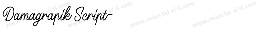 Damagrapik Script字体转换